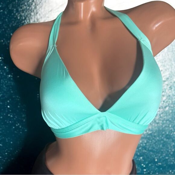 Turquoise Bikini Top l Tie-back l XL l EUC - Picture 1 of 9